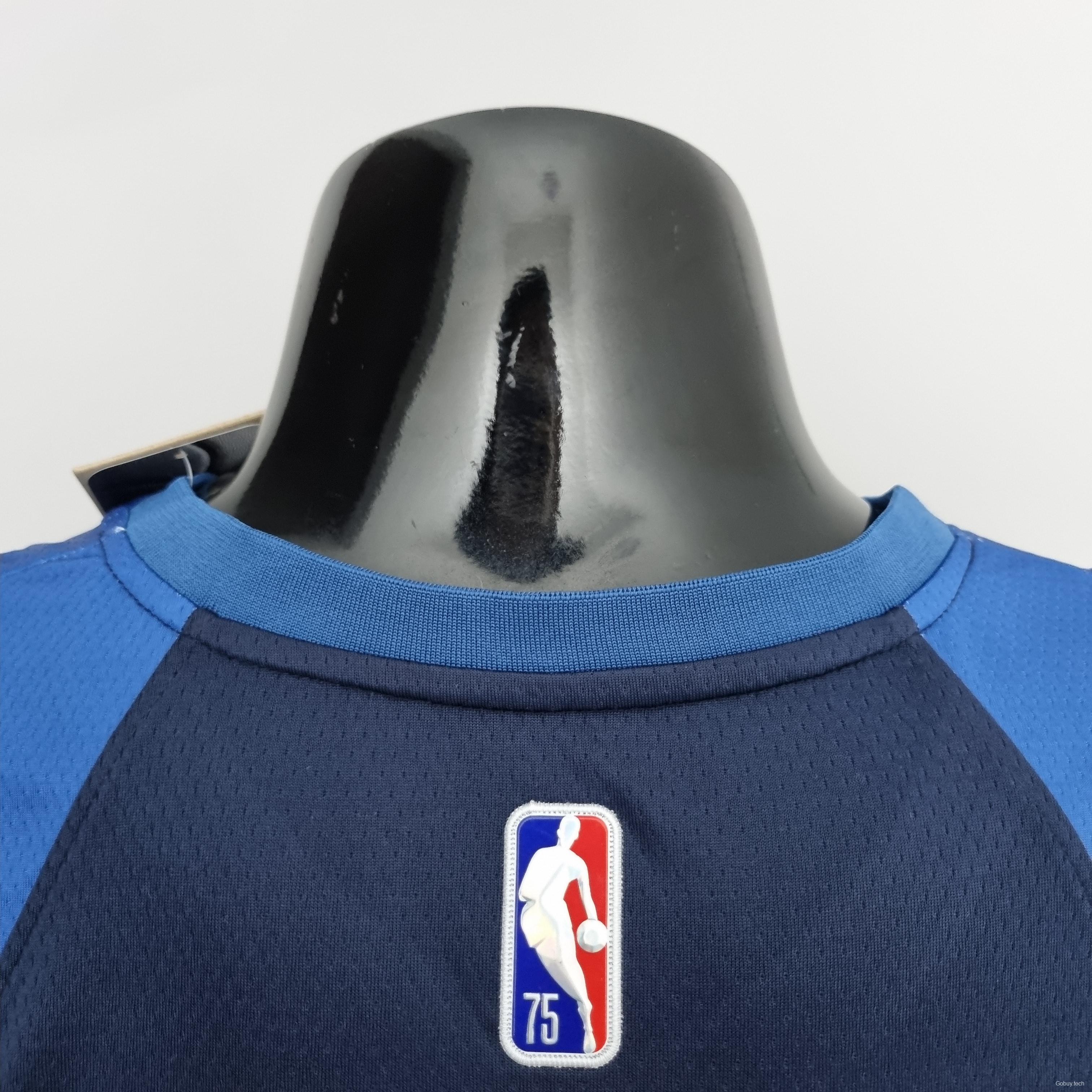 75th Anniversary Minnesota Timberwolves Edwards #1 Royal Blue NBA Jersey