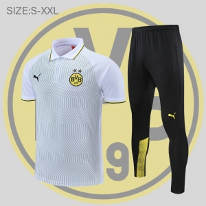 Borussia Dortmund POLO kit White and green pattern (not supported to be sold separately)