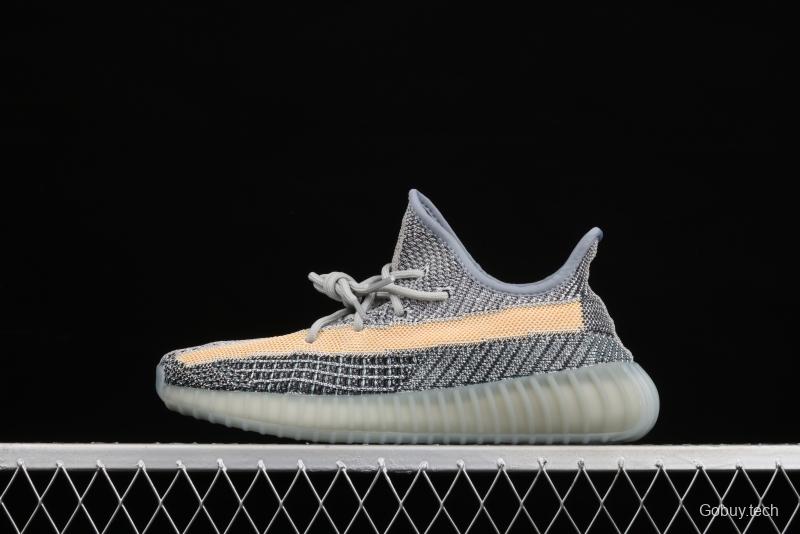 Adidas Yeezy 350 Boost V2 Ash Blue GY7657 Darth Coconut 350 second generation hollowed-out water wash tannin color BASF Boost original