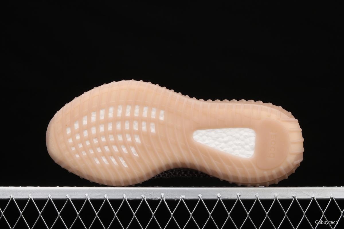 Adidasidas Yeezy Boost 350 V2 FAdidase H02795 Darth Coconut 350 second generation hollowed-out faded blue-brown matching BASF Boost original