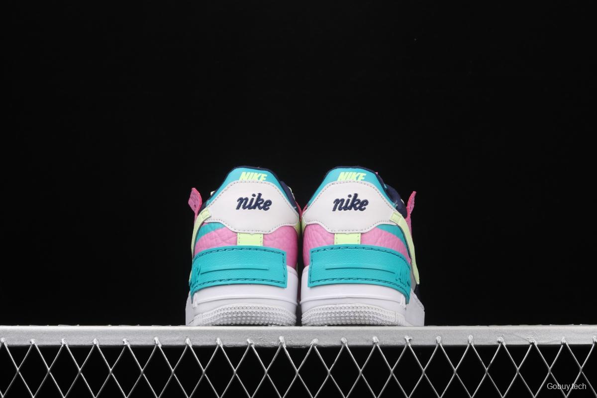 NIKE Air Force 1 ShAdidasow light weight heightened low-top 100-board shoes CK3172-001