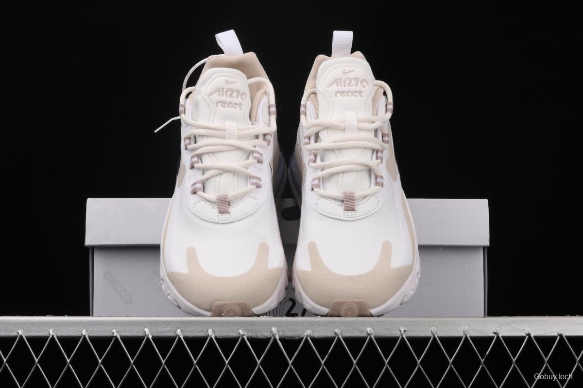 NIKE Air Max 270React new high-frequency mesh hollowing out function half-palm air cushion running shoes CJ0619-102