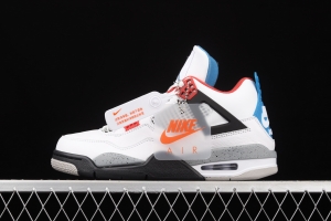 Air Jordan 4 What The Yuanyang white cement top layer basketball shoes CI1184-146,