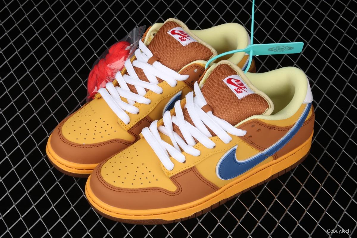 Nike DUNK Low Newcastle Brown Ale TS with the same yellow beer super-limited color matching Newscale low-top skateboard shoes 313170-741