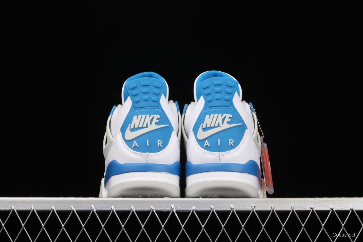 Air Jordan 4 Retro Military Blue White Blue 308497-105