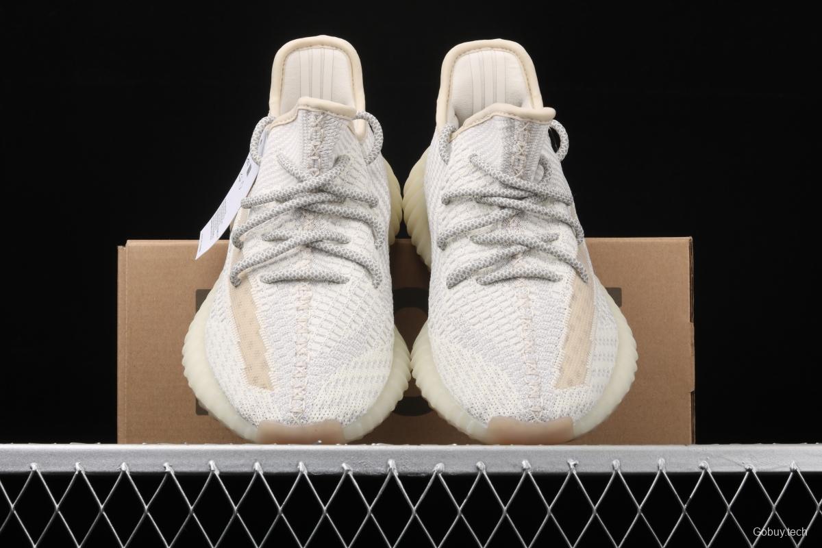 Adidas Yeezy 350 Boost V2 FU9161 Darth Coconut 350 second generation beard white hollowed-out angel color BASF Boost original