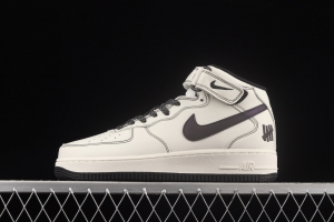 NIKE Air Force 1' 07 Mid Su19 3M reflective medium-top casual board shoes CJ6690-100