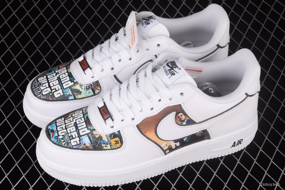 NIKE Air Force 1x07 Low chivalrous car theme low-top casual board shoes CW2288-302