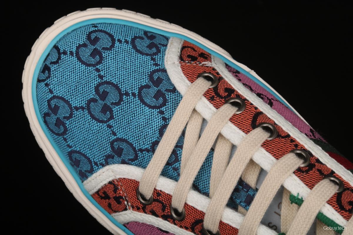 Gucci Tennis 1977 Print Sneaker canvas printed retro leisure sports board shoes 2UZ604275