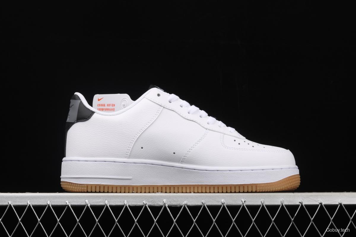 NIKE Air Force 1 Low NBA Pack Black and White Raw Rubber low Band Leisure Sports Board shoes CT2298-100