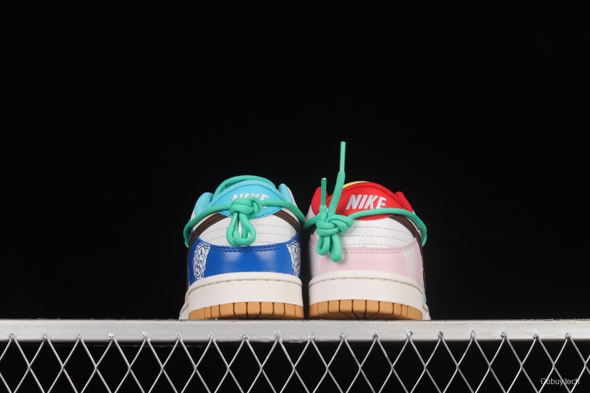 NIKE DUNK Low SE Free .99 Cashew Flower SB Buckle Shredded Backboard Fashion Casual Sneakers CZ2496-100