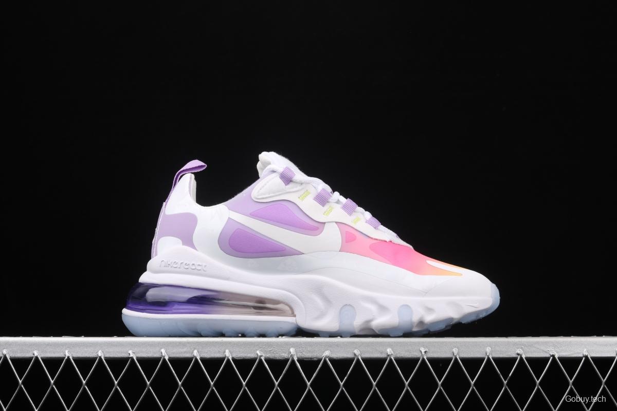 NIKE Air Max 270React new high-frequency mesh function half-palm air cushion cushioning running cloth shoes CU2995-911