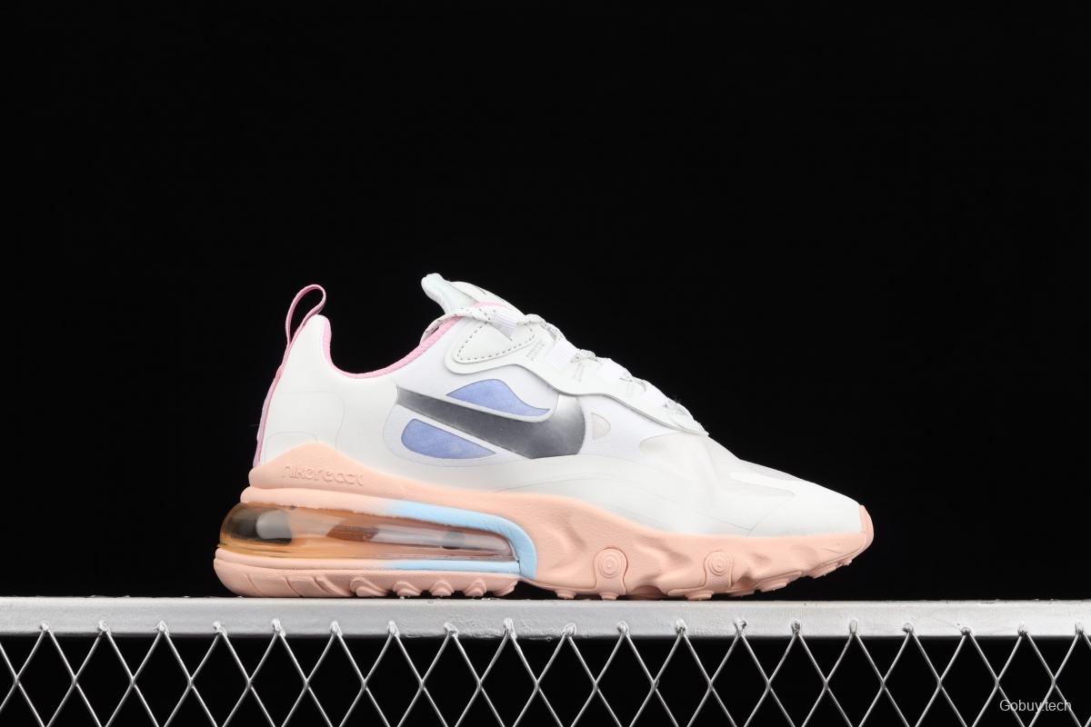 NIKE Air Max 270React new high-frequency mesh function half-palm air cushion cushioning running cloth shoes CZ8131-100