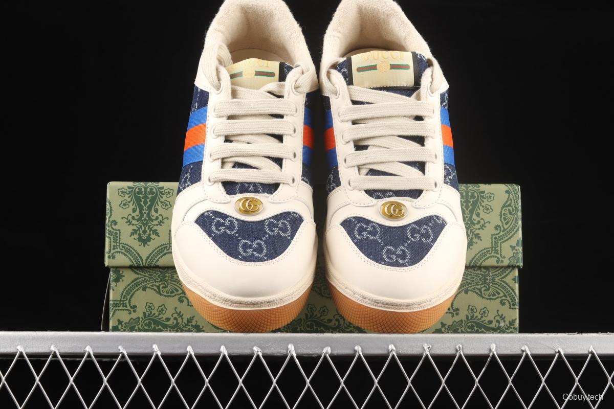 Gucci Distressed Screener Sneaker Gucci classic dirty shoes