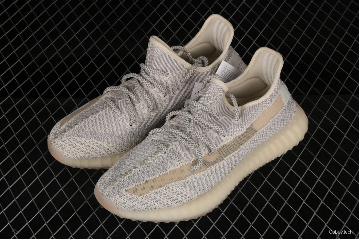 Adidas Yeezy 350 Boost V2 FU9161 Darth Coconut 350 second generation beard white hollowed-out angel color