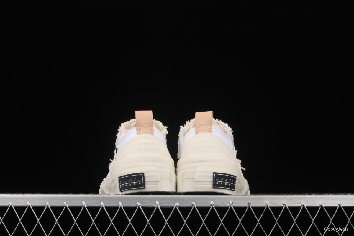IMPACT x VESSEL G.O.P. LOW photochromic deconstruction overlapping thick-soled cork low-side high canvas vulcanized board shoes