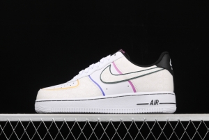 NIKE Air Force 1 Low Day of the DeAdidas Day of the Dead 3M reflective low-top casual board shoes CT1138-100