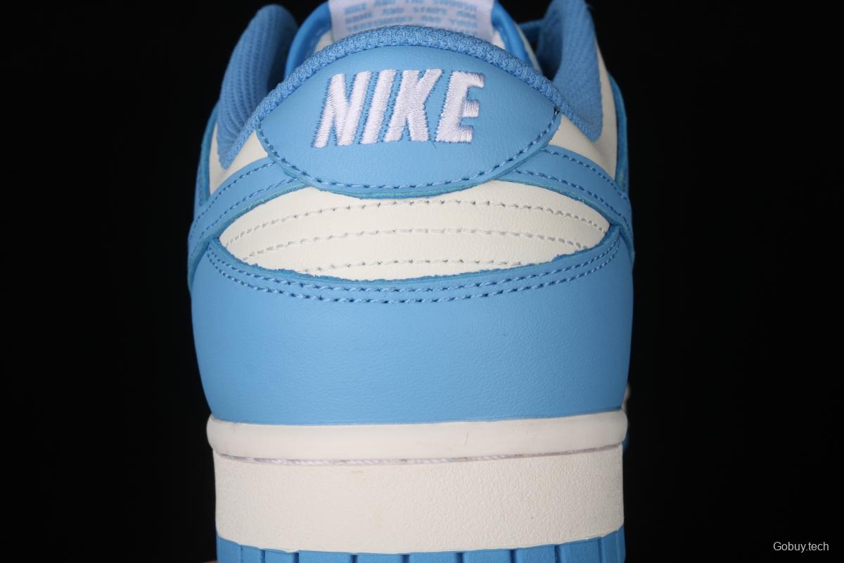 NIKE DUNK Low University Blue White Blue North Carolina White Blue Slam Dunk Series low side Leisure Sports Skateboard shoes DD1391-102