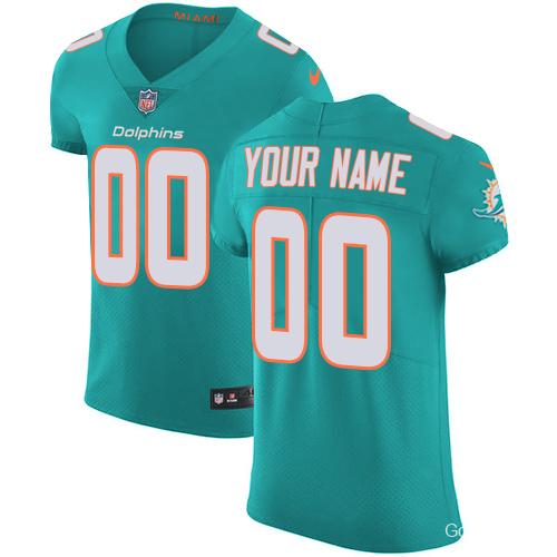 Men's Aqua Custom Elite Team Jersey