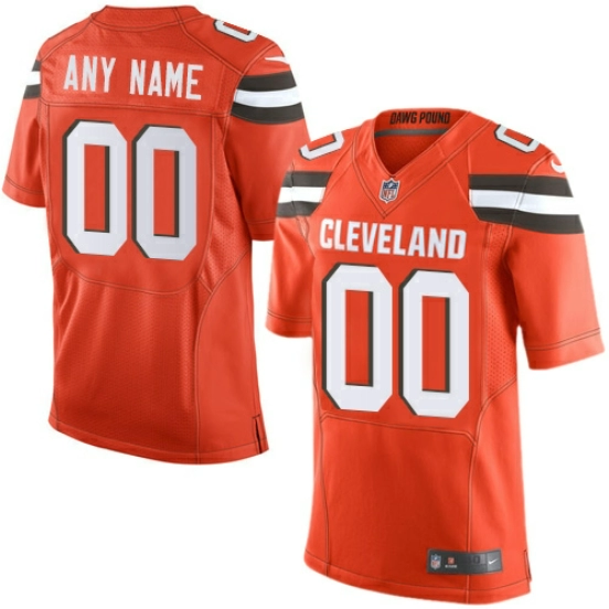 Men's Orange Custom Elite Team Jersey