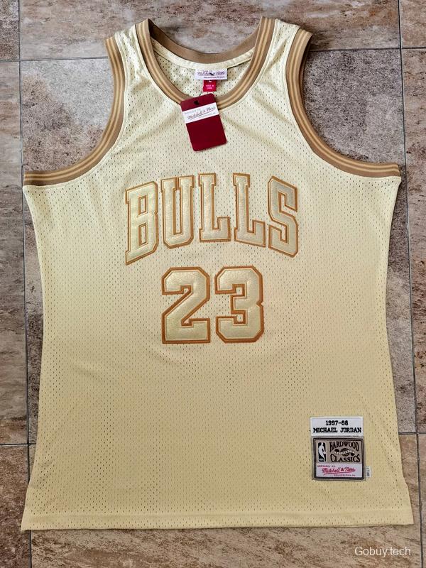 Men's Michael Jordan Golden Retro Classic Team Jersey