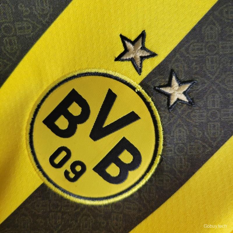 22/23 Long Sleeve Borussia Dortmund Home Soccer Jersey