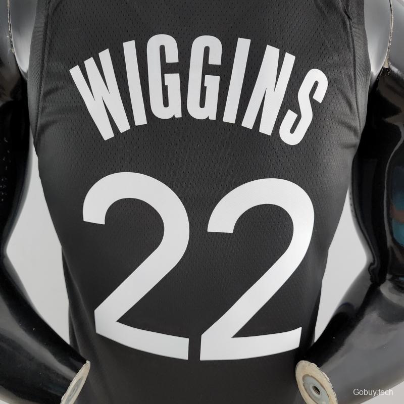 2020 WIGGINS #22 Warriors City Edition Black And Grey NBA Jersey