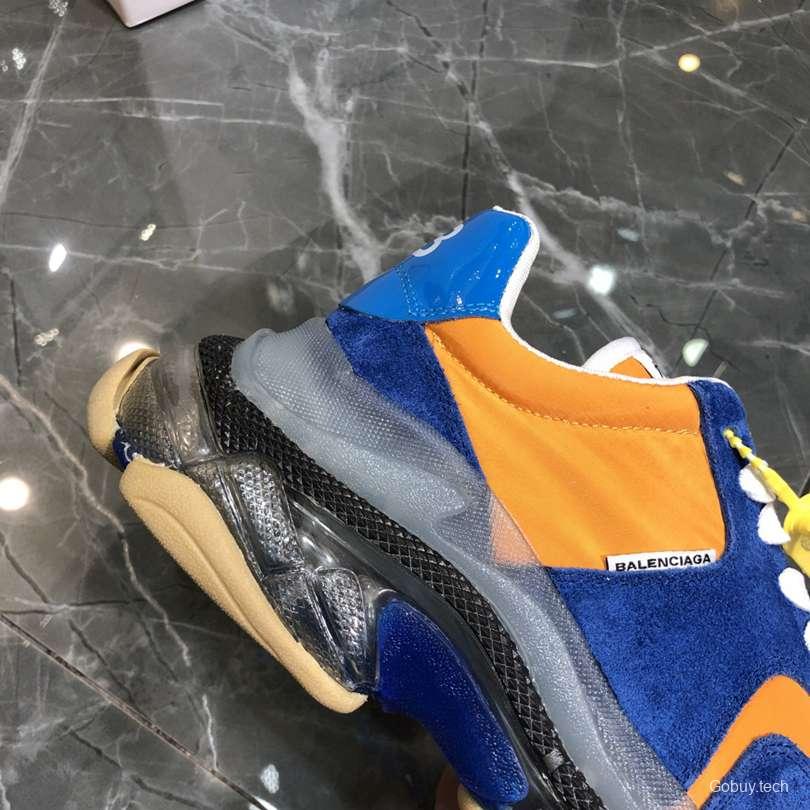 Men/Women Balenciaga Triple S 2.0 Sneaker Blue/Orange