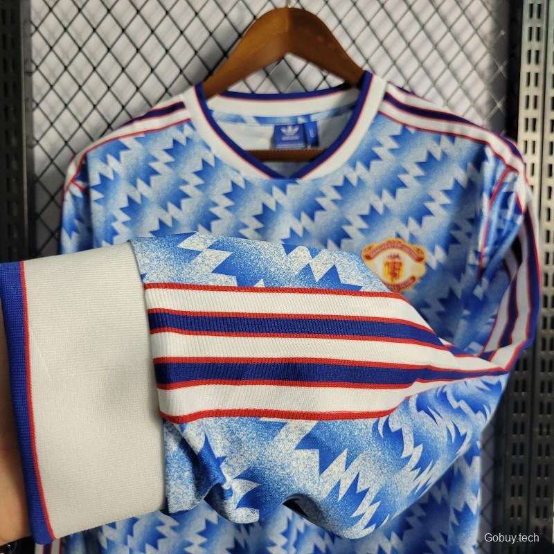 Retro Long Sleeve 90/92 Manchester United Away Jersey