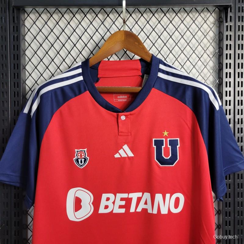 23/24 Club Universidad De Chile Away Red Jersey