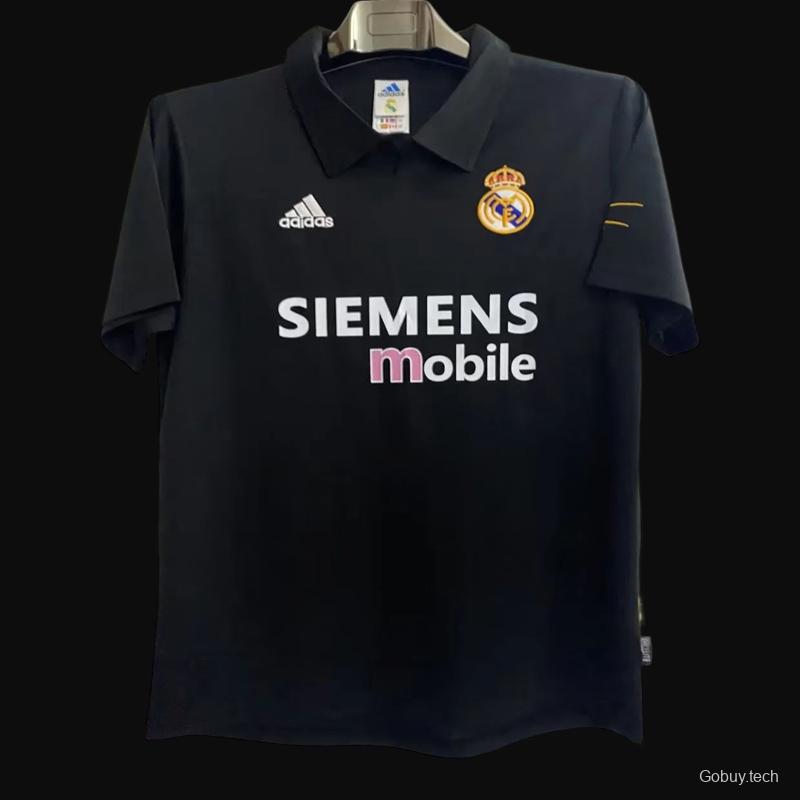 Retro 02/03 Real Madrid Black Century Jersey