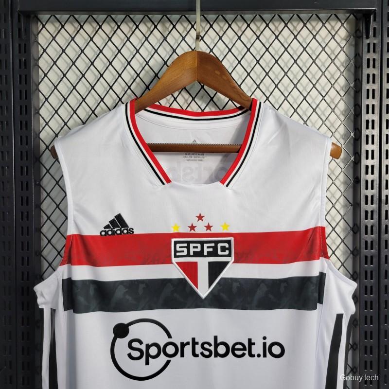 22-23 Sao Paulo Home Vest White Jersey