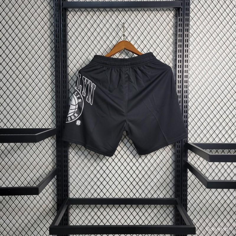 23 24 NBA Nets Black Shorts