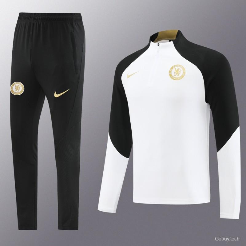 23/24 Chelsea White  Half Zipper Jacket+Pants