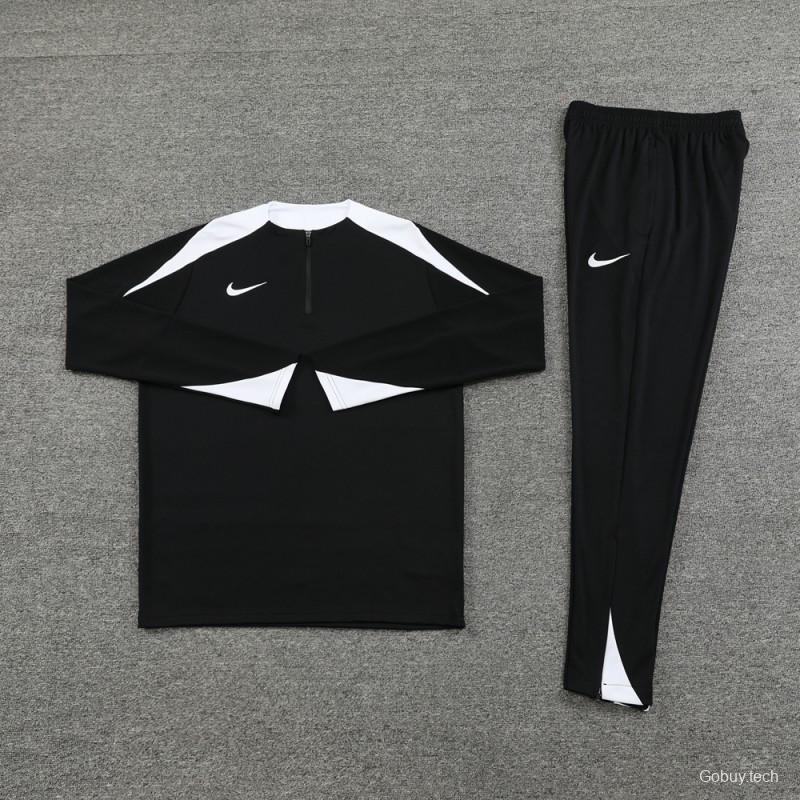 24/25 Nike Black Half Zipper Jacket+Long Pants