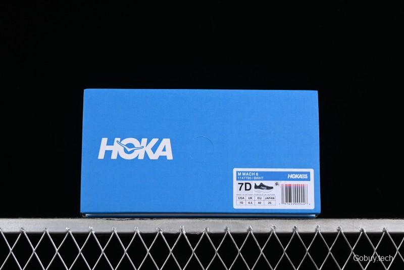 HOKA ONE ONE MACH 6 Flagship Racing Shoes with Carbon Plate Technology and Asymmetric Design - 1147790 BWHT
