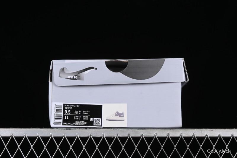 Nike Air Force 1 '07 Low "SHARK" Casual Sneakers with Full-Length Air Cushion - DB3301-220