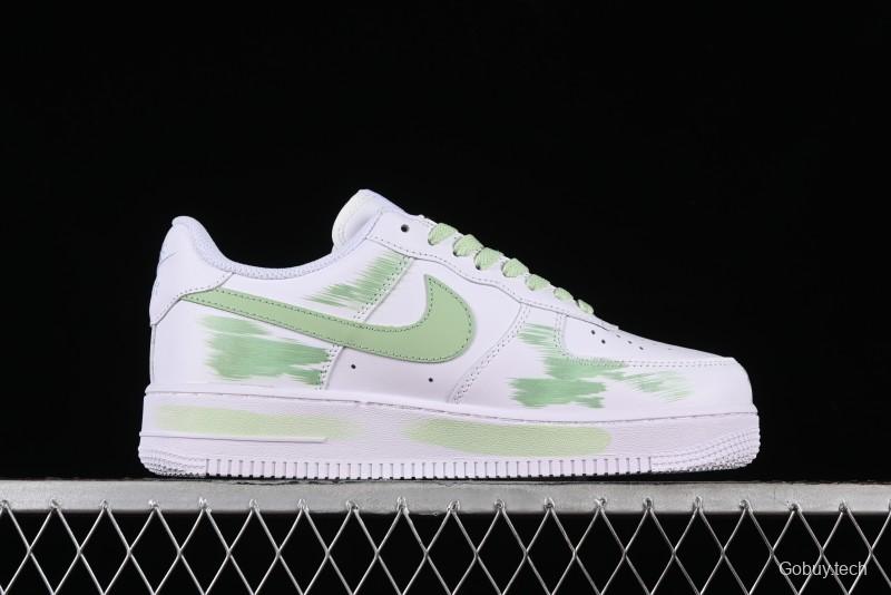 Nike Air Force 1 '07 Low Custom Hand-Painted Anime Theme with Swoosh Shadow and Strap - CW2288-111