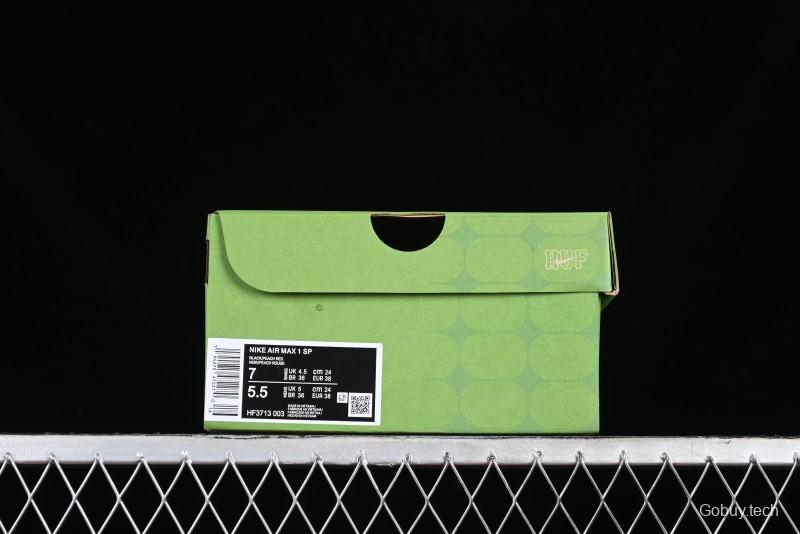Nike Air Max 1 Retro Running Shoes with Half-Sole Air Cushion - HF3713-003