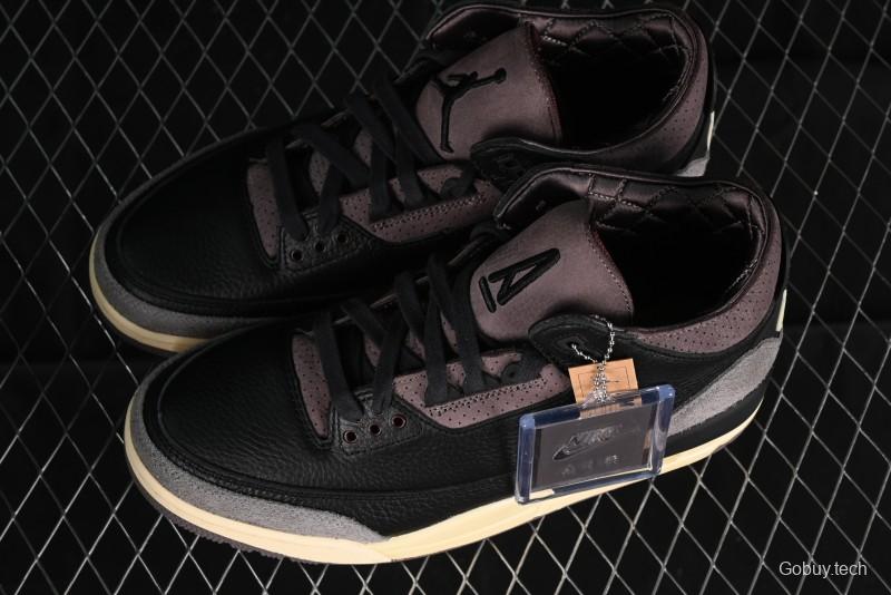 Nike A Ma Maniere x Air Jordan 3 Retro Black Sneakers - FZ4811-001