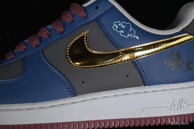 Nike Air Force 1 '07 Low Sun Black Myth Wukong Themed Casual Sneakers - CW2288-111