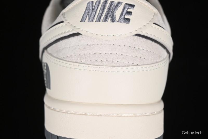 Nike SB Dunk Low The North Face Collaboration - Cement Grey Pig Anniversary High-End Custom Low-Top Casual Skate Shoes - XX2025-326