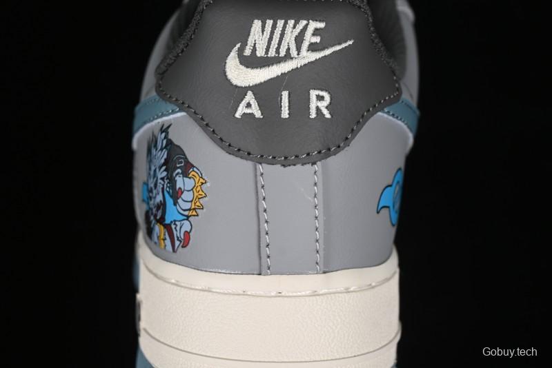 Nike Air Force 1'07 Low "Galuru" Digimon Themed Casual Sneakers - CJ0304-310