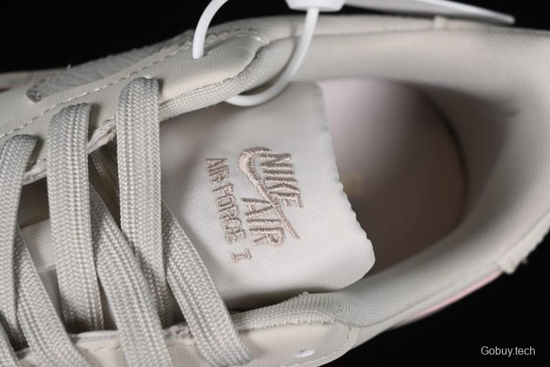 Nike Air Force 1 PLT AF ORM Triple White Low Top Casual Sneakers - DJ9946-108