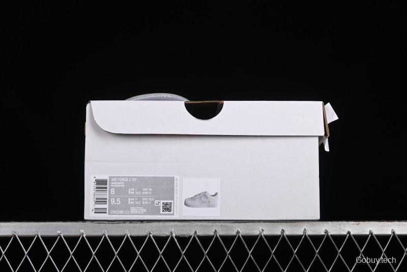 Nike Air Force 1 '07 Low Casual Sneakers with Anime-inspired White Pink Purple Spray Paint Design - CW2288-111