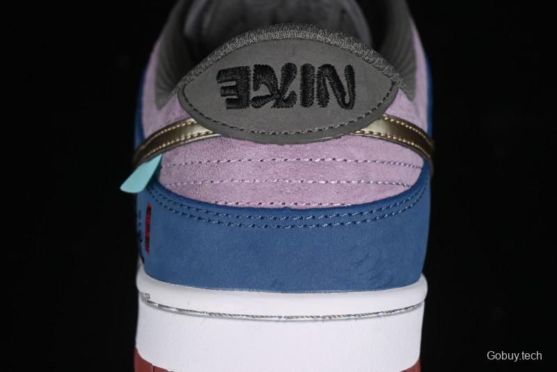 Nike Dunk Low Retro Deconstructed Casual Sneakers with Black Myth WuKong Theme - DV2433-109