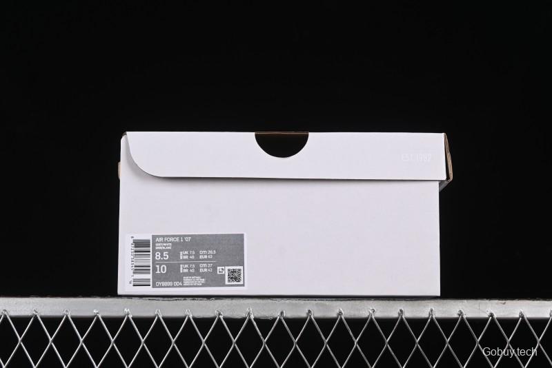 Nike Air Force 1 '07 Low Casual Sneakers with Anime-Inspired Light Gray Purple Spray Paint Design - DY8899-004