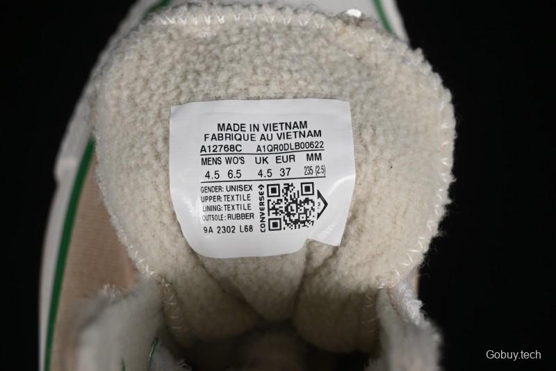 Converse Zoo Happy Pets Series High-Top Casual Sneakers with Plush Lining for Autumn Winter - A12768C