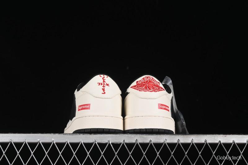 Nike Travis Scott x Fragment Design x Air Jordan 1 Low OG SP AJ1 Supreme Collaboration - LJ5188-023