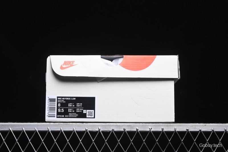 Nike Air Force 1 '07 Low Ghostface Collaboration - Light Grey Pigskin Low-Top Casual Sneakers - DF0188-022